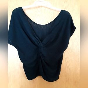 Womens size large,  Amante gathered rib knit top